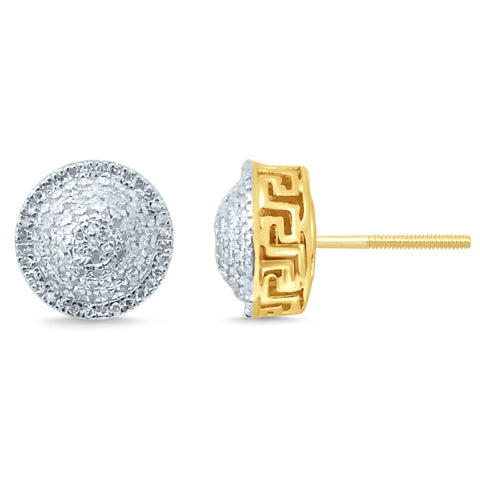 10K Yellow Gold 0.38-0.42 Cttw Diamond Earring