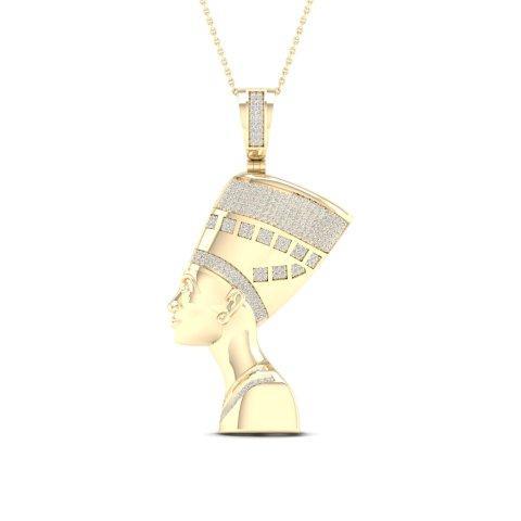 10K Yellow Gold 0.55 Cttw Diamond Nefertity Charm