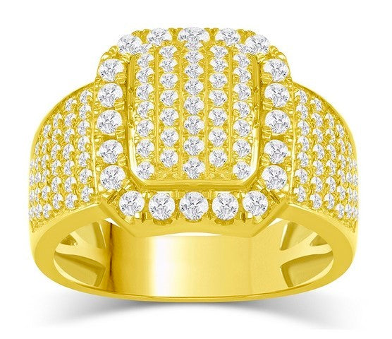 10K Yellow Gold 1.76- 1.80 Cttw Diamond Mens Rings