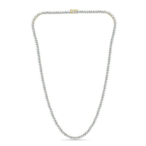 10K Yellow Gold 3.21- 3.29 Cttw Diamond Necklace