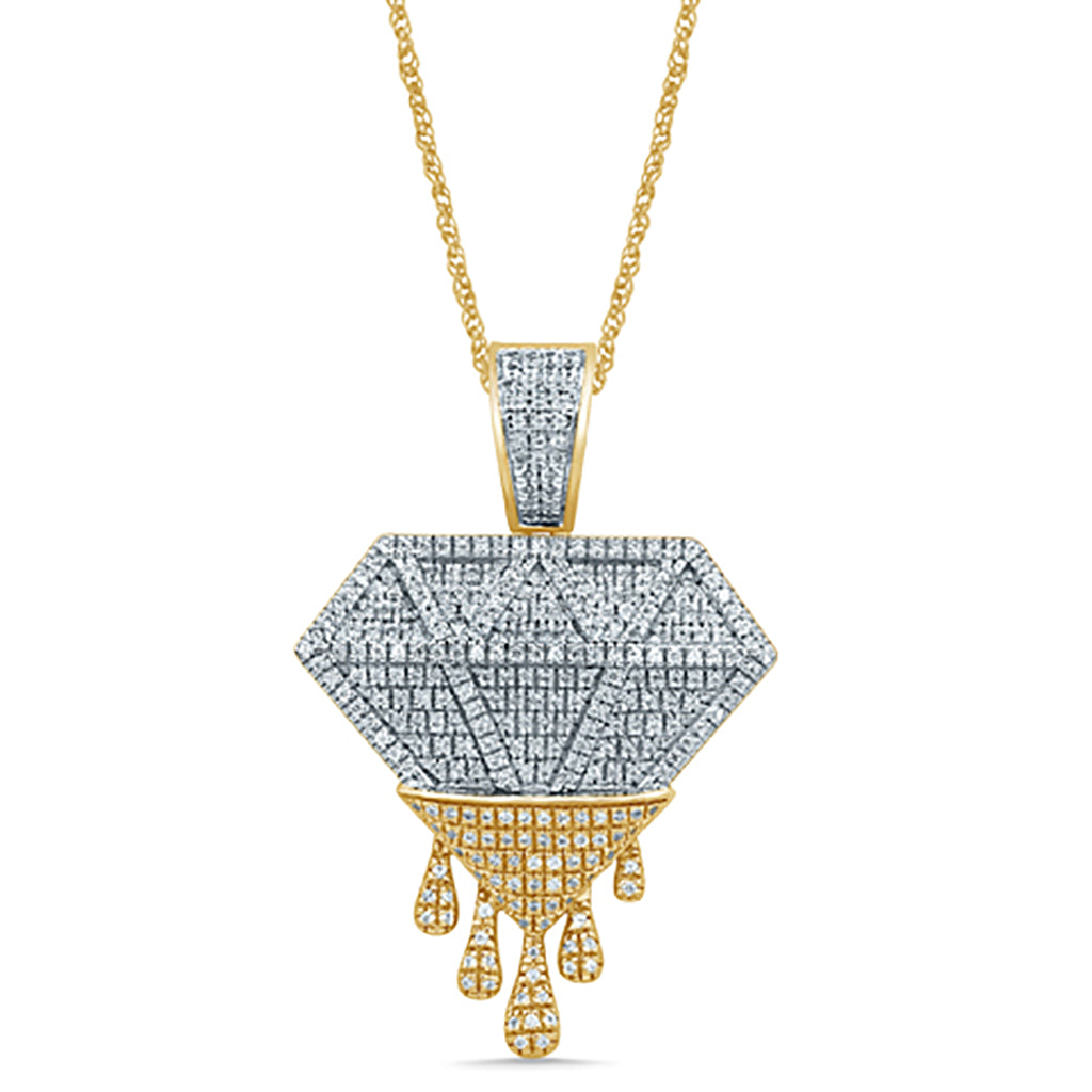 10K Yellow Gold 0.73- 0.80 Cttw Diamond Assorted Charm