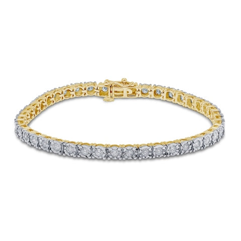 10K Yellow Gold 1.85-1.91 Cttw Diamond Bracelet