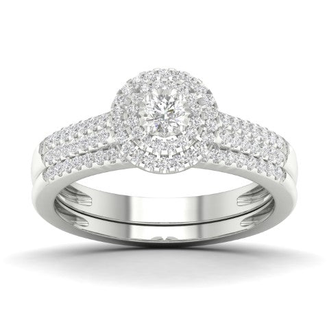 10K White Gold 0.33 Cttw Diamond Ladies Ring