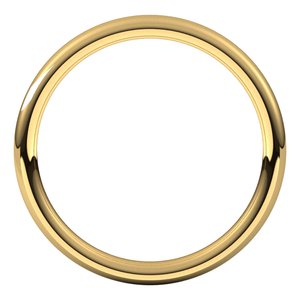 18K Yellow Or White Or Rose Gold 2 mm Comfort-Fit Standard Weight European-Style Band