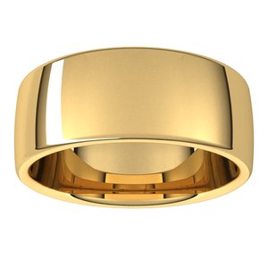 14K Yellow Or White Or Rose Gold Or Sterling Silver 8 mm Comfort-Fit Standard Weight European-Style Band
