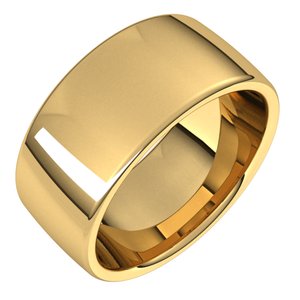 18K Yellow Or White Gold 9 mm Comfort-Fit Standard Weight European-Style Band
