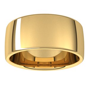 18K Yellow Or White Gold 9 mm Comfort-Fit Standard Weight European-Style Band