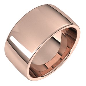 14K Yellow Or White Or Rose Gold Or Platinum 10 mm Comfort-Fit Standard Weight European-Style Band