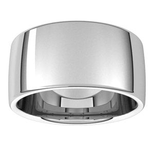 14K Yellow Or White Or Rose Gold Or Platinum 10 mm Comfort-Fit Standard Weight European-Style Band