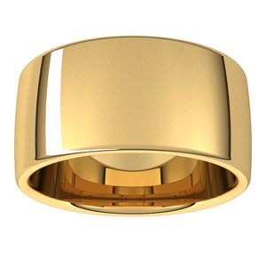 14K Yellow Or White Or Rose Gold Or Platinum 10 mm Comfort-Fit Standard Weight European-Style Band