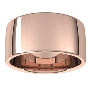 14K Yellow Or White Or Rose Gold Or Platinum 10 mm Comfort-Fit Standard Weight European-Style Band