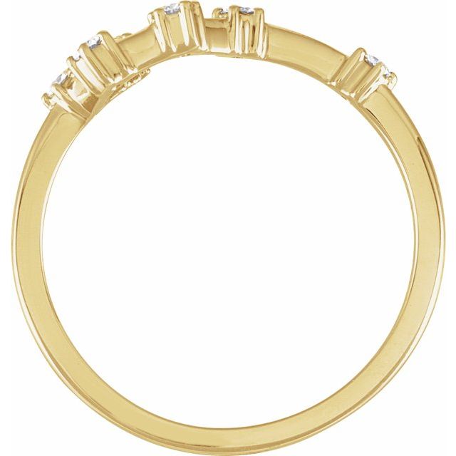 14K Yellow Or White Gold Round I1, H+ Polished Natural Diamond Zodiac Constellation Ring, Size 7