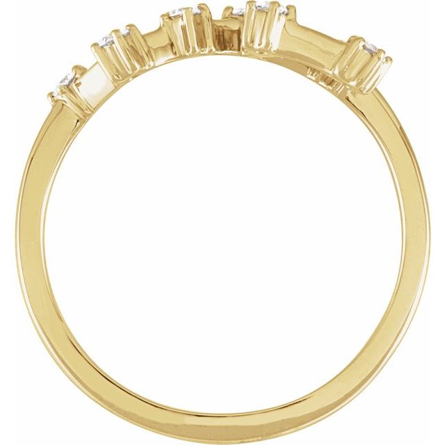 14K Yellow Or White Gold Round I1, H+ Polished Natural Diamond Zodiac Constellation Ring, Size 7