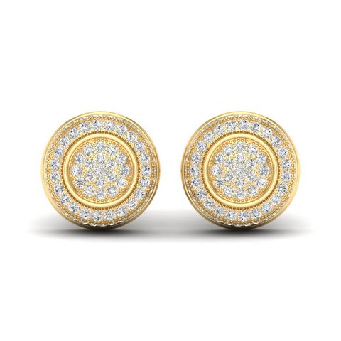 10K Yellow Gold 0.20 Cttw Diamond Earring