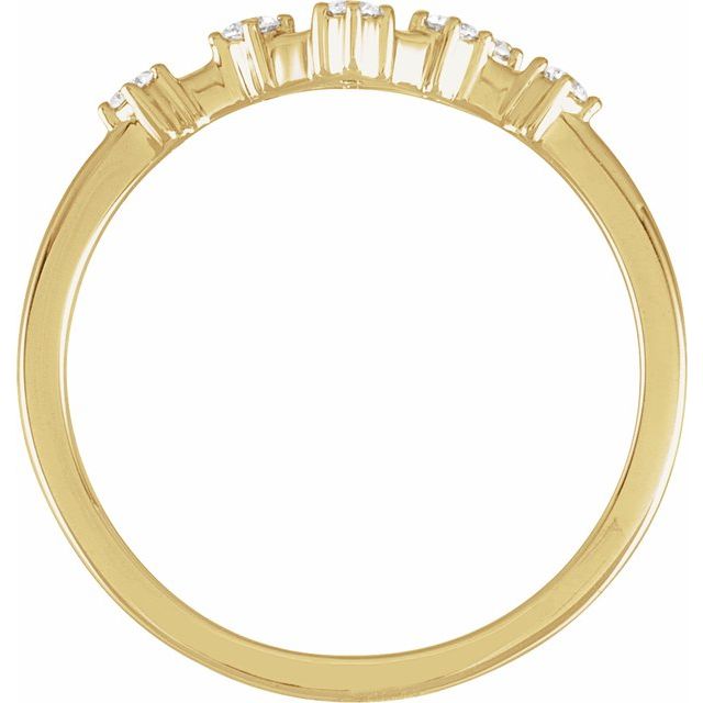 14K Yellow Or White Gold Round I1, H+ Polished Natural Diamond Zodiac Constellation Ring, Size 7