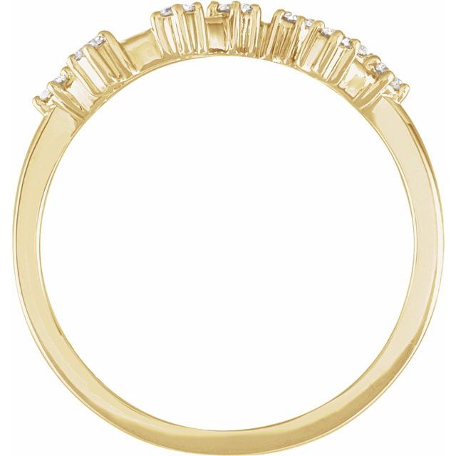 14K Yellow Or White Gold Round I1, H+ Polished Natural Diamond Zodiac Constellation Ring, Size 7