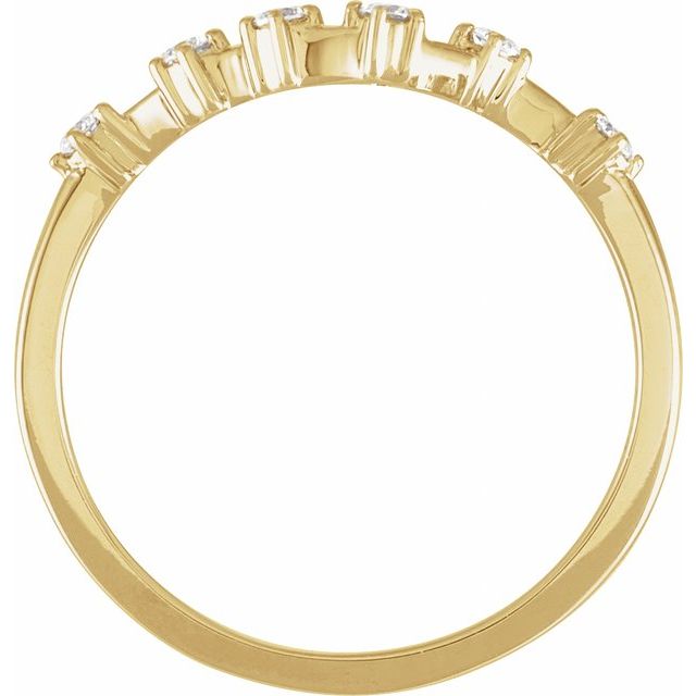 14K Yellow Or White Gold Round I1, H+ Polished Natural Diamond Zodiac Constellation Ring, Size 7