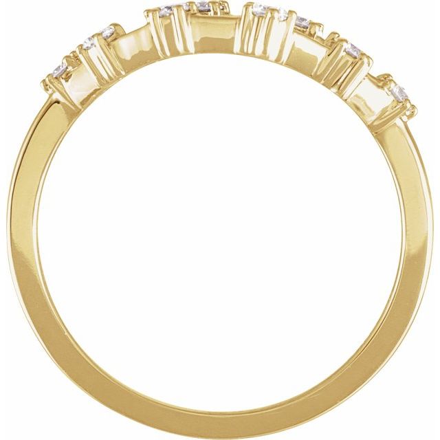 14K Yellow Or White Gold Round I1, H+ Polished Natural Diamond Zodiac Constellation Ring, Size 7
