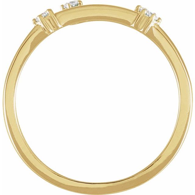 14K Yellow Or White Gold Round I1, H+ Polished Natural Diamond Zodiac Constellation Ring, Size 7