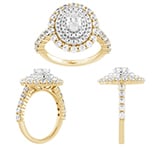 14K Yellow Gold 1.99 Cttw Diamond Ladies Ring
