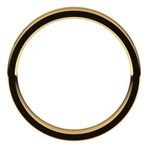 18K Yellow Gold Satin/Polished 4 Mm Polished Comfort-Fit Grooved Band With Satin Finish Size 10