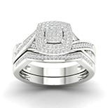 10K White Gold 0.33 Cttw Diamond Ladies Ring