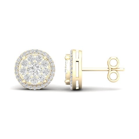10K Yellow Gold 0.20 Cttw Diamond Earring