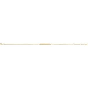 14K Yellow Gold 25.4 X 2.4 Mm 6 1/2-7 1/2 In Polished Sculptured Inspired Bracelet