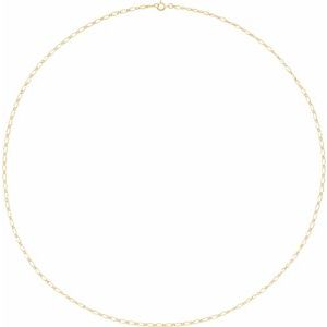 14K Yellow Or White Gold Or Sterling Silver Or Gold-Filled 1.5 Mm 7 In Spring Ring Polished Figaro Chain