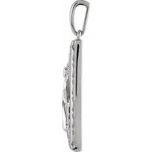 Sterling Silver 22.58 X 15 Mm Polished Miraculous Medal