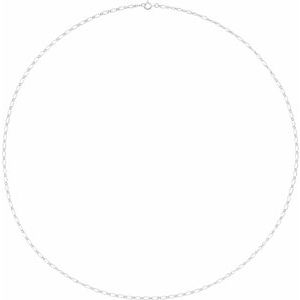 14K Yellow Or White Gold Or Sterling Silver Or Gold-Filled 1.5 Mm 7 In Spring Ring Polished Figaro Chain