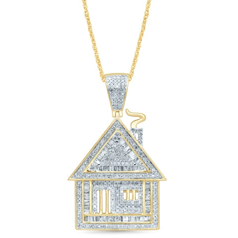 10K Yellow Gold 0.97- 1.11 Cttw Diamond Assorted Charm