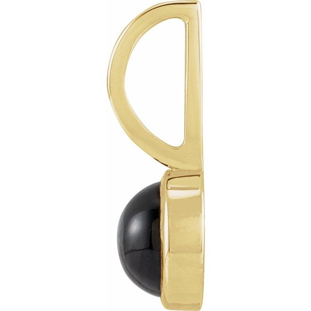 14K Yellow Gold Or Sterling Silver Round 5 Mm Polished Natural Gemstone Charm/Pendant