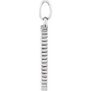 Sterling Silver Galaxy 20.2 X 9.42 Mm Polished Galaxy Pendant