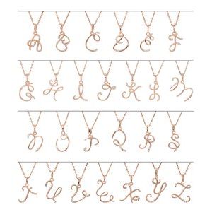 14K Yellow Gold Initial S Round 1 Mm G-H I1 .025 Ctw Natural Diamond Initial Pendant