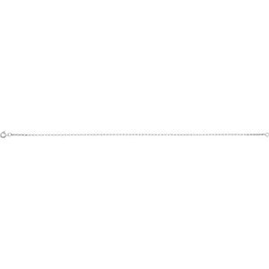 14K Yellow Or White Gold Or Sterling Silver 1.1 mm Spring Ring Rolo 7" Chain