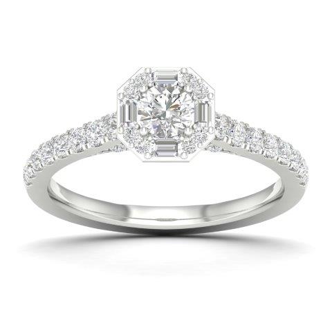 14K White Gold 0.75 Cttw Diamond Ladies Ring