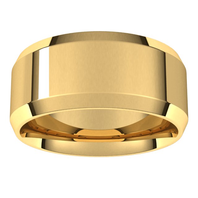 18K Yellow Gold Comfort-Fit Standard Weight Beveled-Edge Comfort-Fit Band
