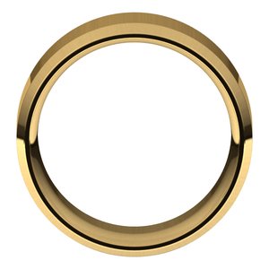 14K Yellow Or White Gold Or Platinum 10 mm Beveled-Edge Comfort-Fit Band