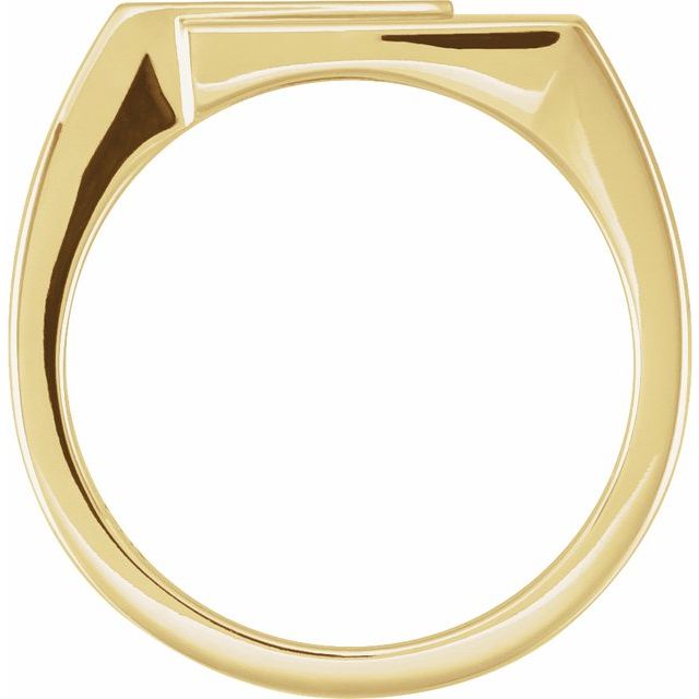 14K Yellow Or White Gold Round 1 Mm Polished Diamond Fashion Ring, Size 7