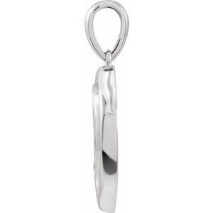 Sterling Silver Dragon 23.53 X 15.24 Mm Polished Dragon Pendant