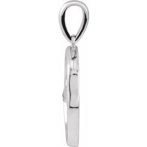 Sterling Silver Wolf 23.54 X 15.53 Mm Polished Wolf Pendant
