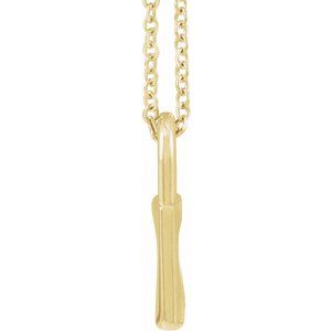14K Yellow Gold 13.63 X 8.99 Mm 16-18 In Polished Heart Cutout Lock Necklace