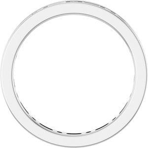 14K White Gold Straight Baguette 3 X 1.5 Mm G-H Si2-Si3 7/8 Ctw Natural Diamond Eternity Band Size 7