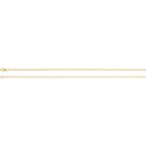 14K Yellow Or White Or Rose Gold Or Sterling Silver Or Gold Filled 2.5 Mm Lobster Clasp Open Cable Chain