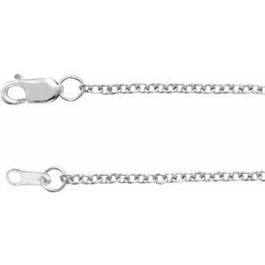 14K Yellow Gold-Filled Or Yellow Or Rose Or White Gold Or Rhodium Plated Sterling Silver 1.5 Mm 7 In Lobster Clasp Polished Cable Chain