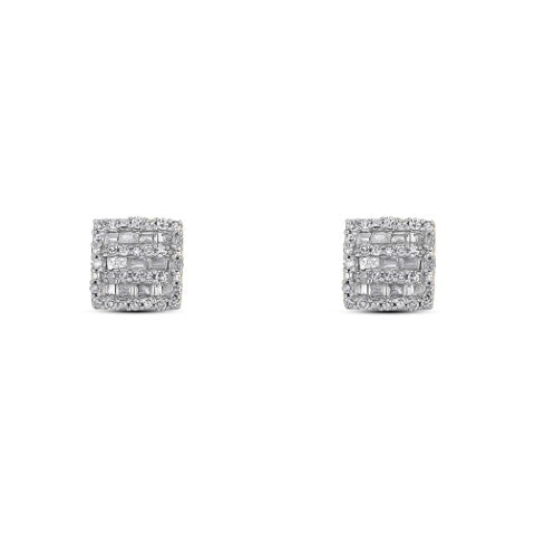 10K Yellow Gold 0.23-0.25 Cttw Diamond Baguette Earring