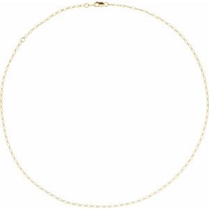 14K Yellow Or White Gold Or Gold Filled 1.5 Mm 16-18 In Lobster Clasp Polished Figaro Chain