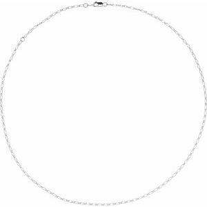 14K Yellow Or White Gold Or Gold Filled 1.5 Mm 16-18 In Lobster Clasp Polished Figaro Chain