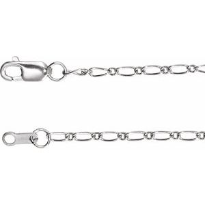 14K Yellow Or White Gold Or Gold Filled 1.5 Mm 16-18 In Lobster Clasp Polished Figaro Chain